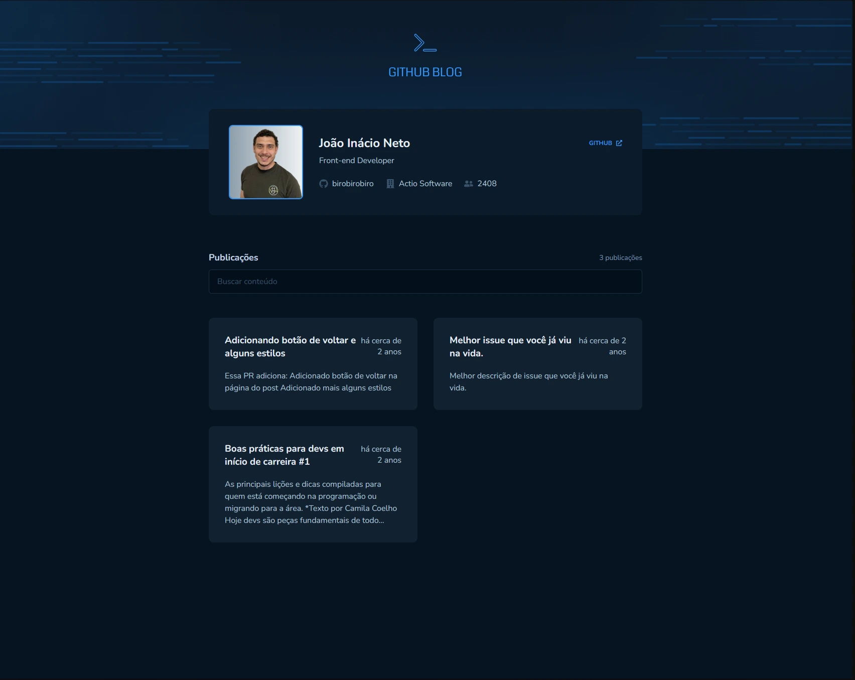 Github Blog